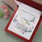 Paved Set Diamond interlocking Hearts Necklace- 10K solid yellow gold -Mini Diamond Heart Necklace- Birthday or Anniversary Gifts for Wife