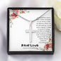 Real Love Personalized Cross Pendant Necklace Message Card Jewelry Custom Necklaces Gifts Her, Him Women, Men, Wife, Husband, Soulmate
