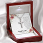 Real Love Personalized Cross Pendant Necklace Message Card Jewelry Custom Necklaces Gifts Her, Him Women, Men, Wife, Husband, Soulmate