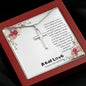 Real Love Personalized Cross Pendant Necklace Message Card Jewelry Custom Necklaces Gifts Her, Him Women, Men, Wife, Husband, Soulmate