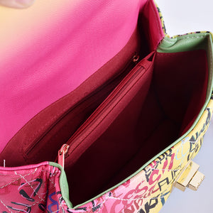 Graffiti painted handbag