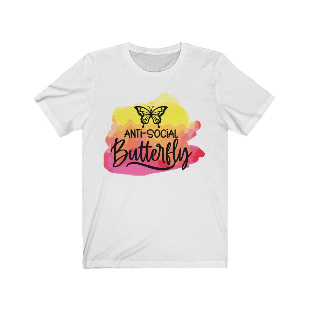 Anti-Social Butterfly Unisex Jersey Short Sleeve Tee