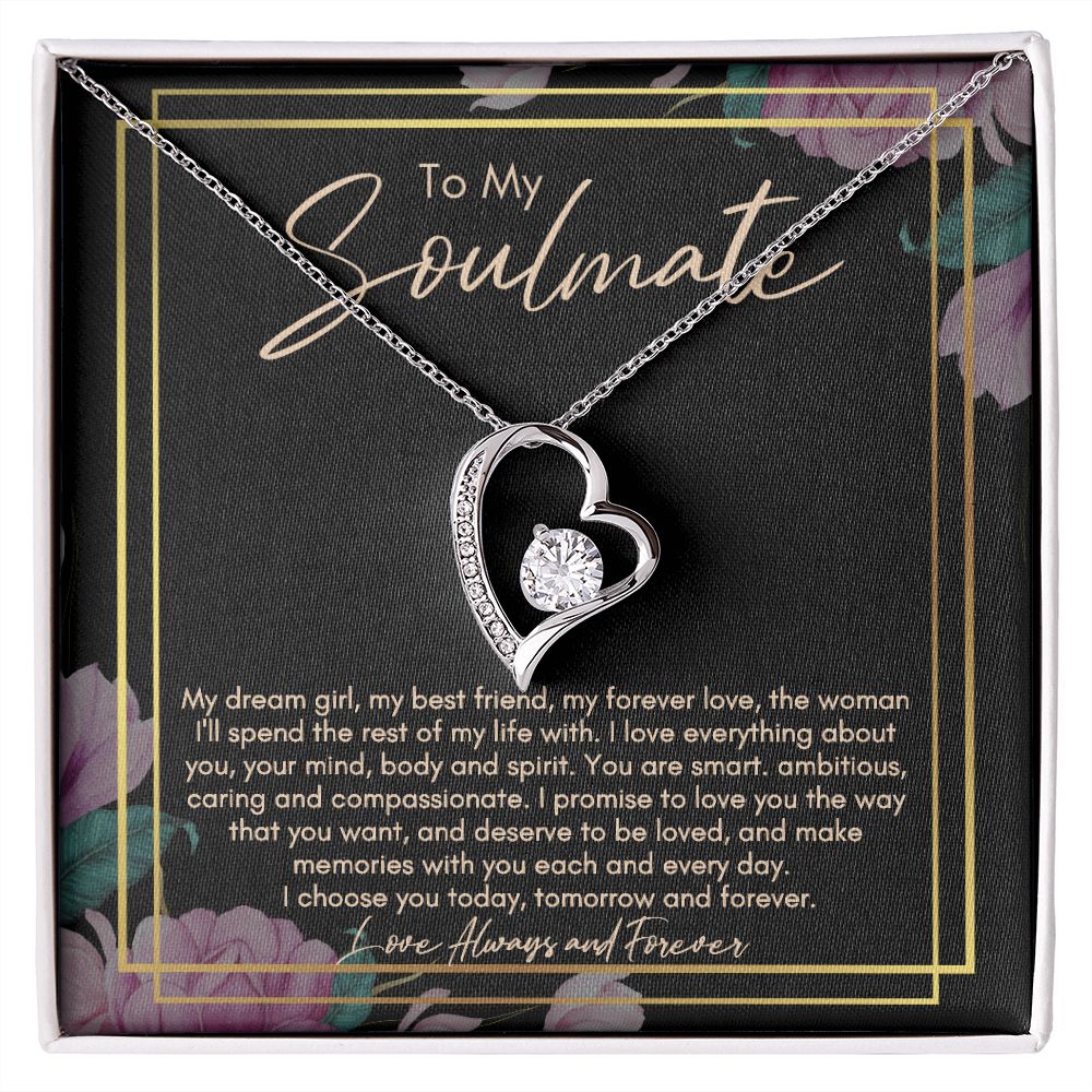Soulmate Forever Love Necklace | Soulmate Birthday Gift | Soulmate Anniversary Gift | Soulmate Christmas Gift | Gift for Wife | Gift for Girlfriend