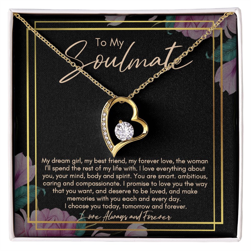 Soulmate Forever Love Necklace | Soulmate Birthday Gift | Soulmate Anniversary Gift | Soulmate Christmas Gift | Gift for Wife | Gift for Girlfriend