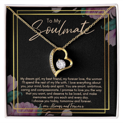 Soulmate Forever Love Necklace | Soulmate Birthday Gift | Soulmate Anniversary Gift | Soulmate Christmas Gift | Gift for Wife | Gift for Girlfriend