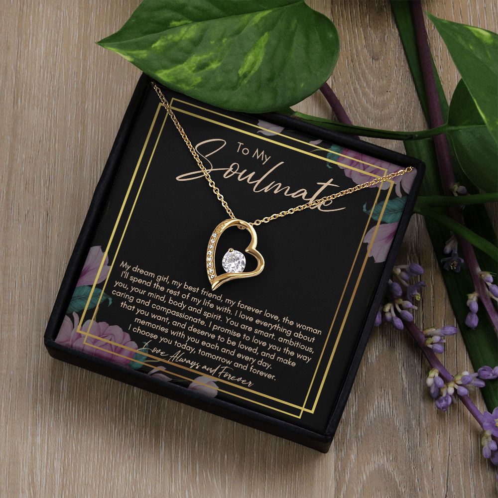 Soulmate Forever Love Necklace | Soulmate Birthday Gift | Soulmate Anniversary Gift | Soulmate Christmas Gift | Gift for Wife | Gift for Girlfriend