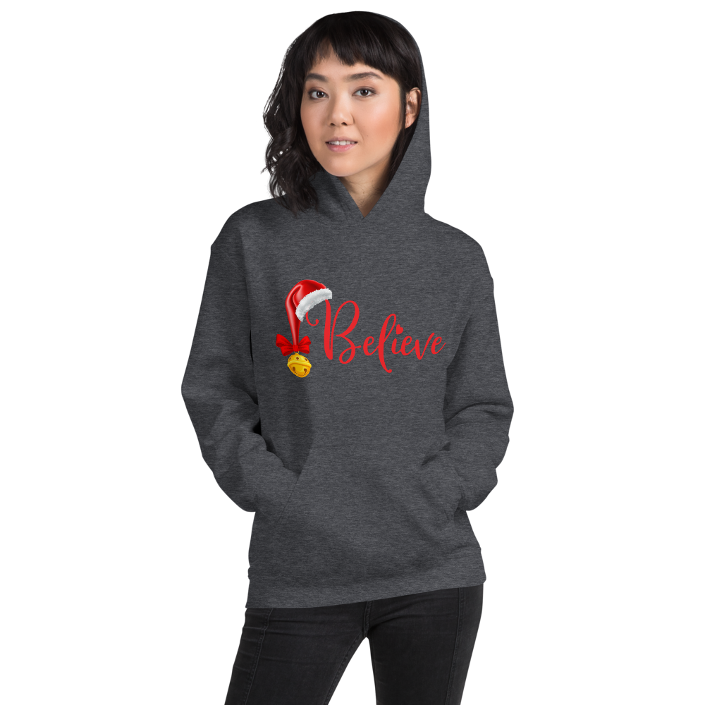 Believe Christmas Unisex Hoodie Sweatshirt, Merry Xmas Sweaters, Cute Christmas Hoodie Sweatshirt, Christmas Unisex Hoodie