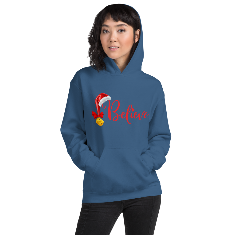 Believe Christmas Unisex Hoodie Sweatshirt, Merry Xmas Sweaters, Cute Christmas Hoodie Sweatshirt, Christmas Unisex Hoodie