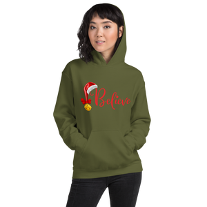 Believe Christmas Unisex Hoodie Sweatshirt, Merry Xmas Sweaters, Cute Christmas Hoodie Sweatshirt, Christmas Unisex Hoodie