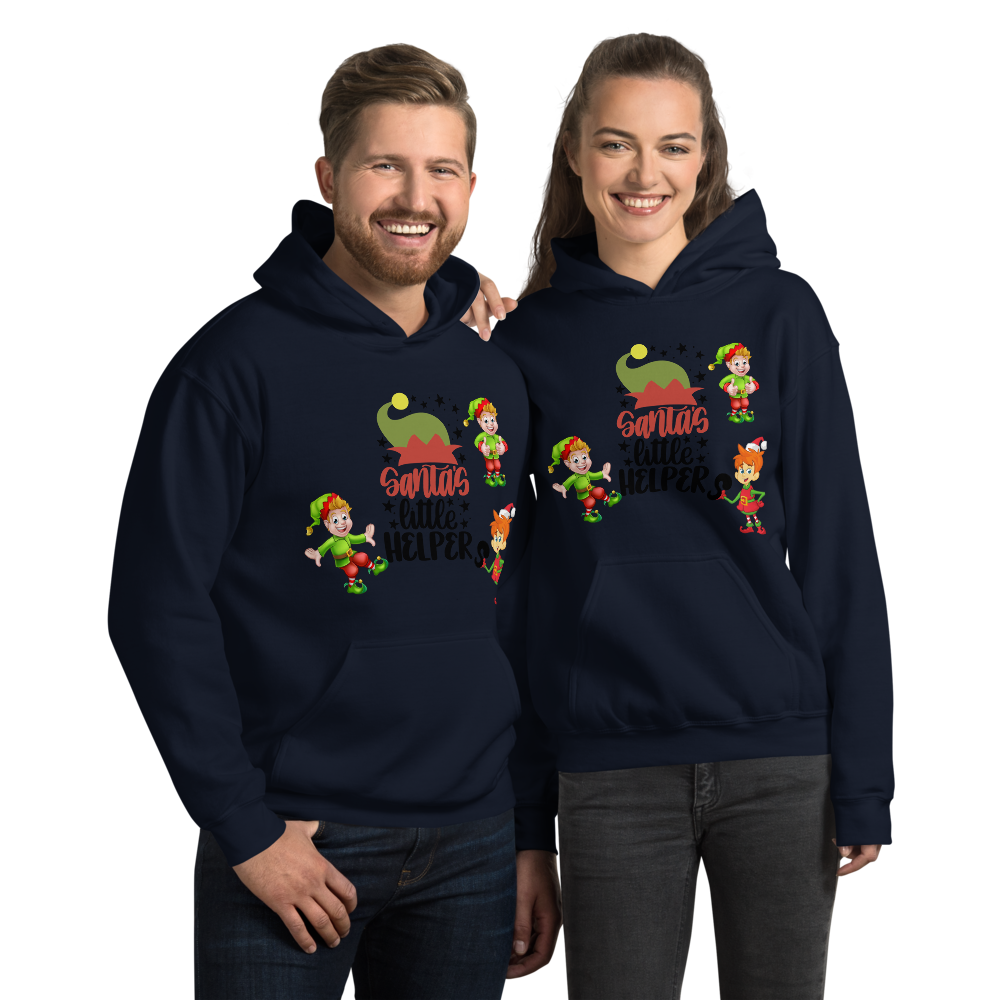 Santa’s Little Helpers Christmas Unisex Hoodie Sweatshirt, Merry Xmas Sweaters, Cute Christmas Hoodie Sweatshirt, Holiday Hoodie, Christmas Gift, Hooded Sweatshirt, Christmas Unisex Hoodie T-Shirt