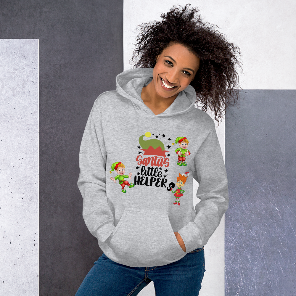 Santa’s Little Helpers Christmas Unisex Hoodie Sweatshirt, Merry Xmas Sweaters, Cute Christmas Hoodie Sweatshirt, Holiday Hoodie, Christmas Gift, Hooded Sweatshirt, Christmas Unisex Hoodie T-Shirt