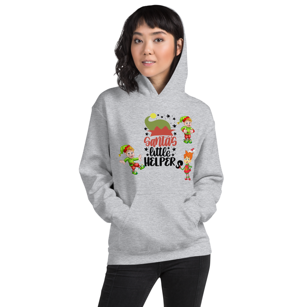 Santa’s Little Helpers Christmas Unisex Hoodie Sweatshirt, Merry Xmas Sweaters, Cute Christmas Hoodie Sweatshirt, Holiday Hoodie, Christmas Gift, Hooded Sweatshirt, Christmas Unisex Hoodie T-Shirt