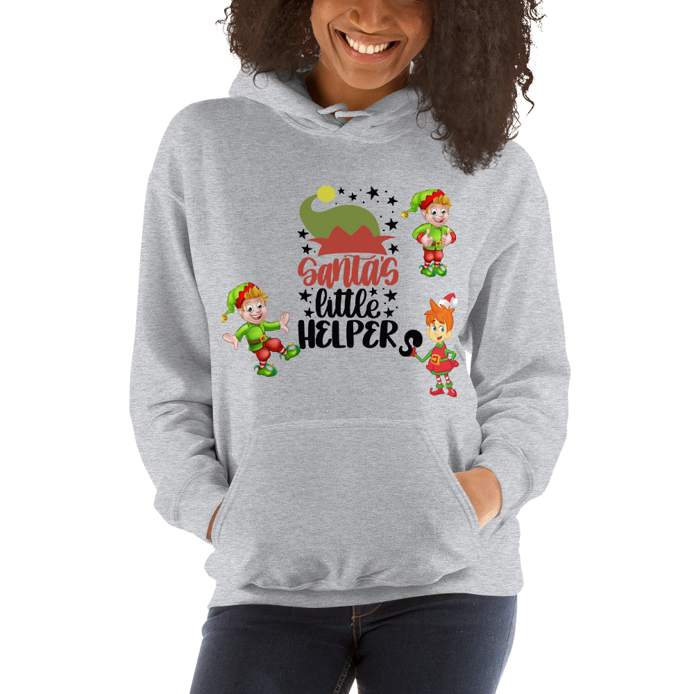 Santa’s Little Helpers Christmas Unisex Hoodie Sweatshirt, Merry Xmas Sweaters, Cute Christmas Hoodie Sweatshirt, Holiday Hoodie, Christmas Gift, Hooded Sweatshirt, Christmas Unisex Hoodie T-Shirt