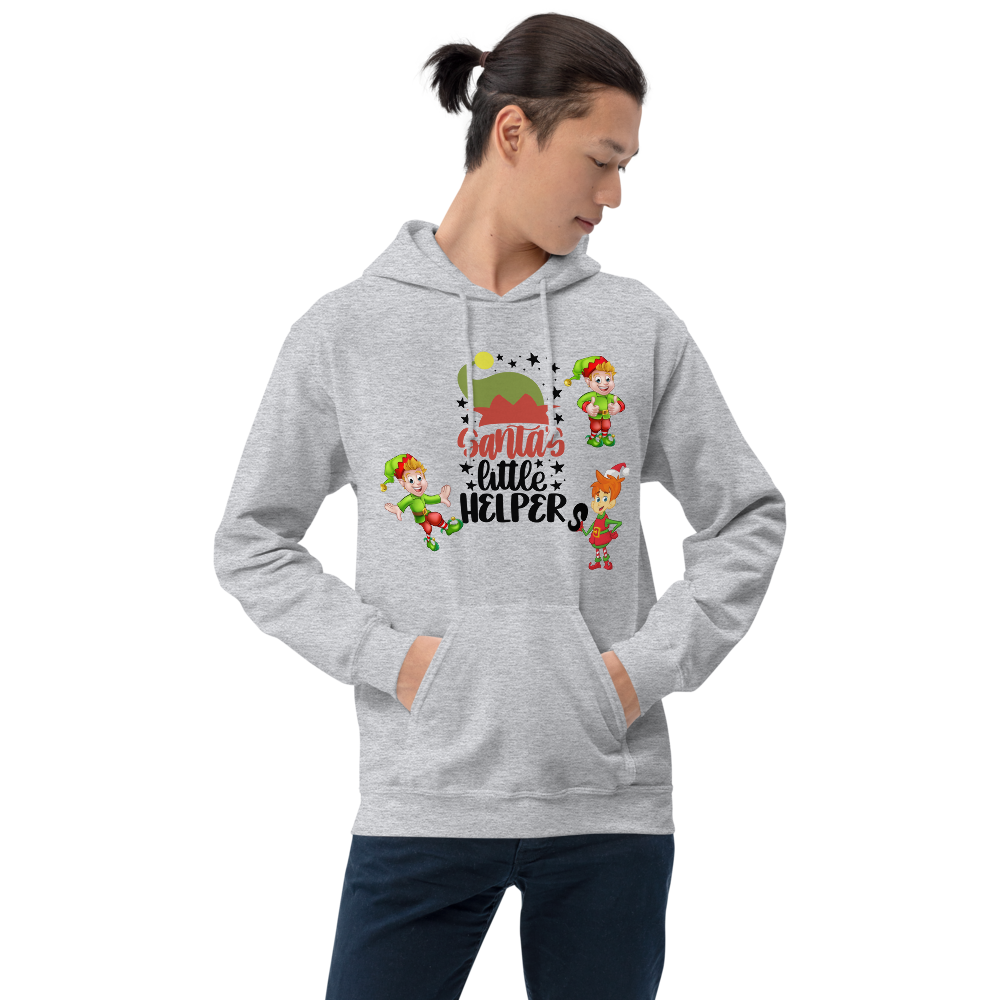 Santa’s Little Helpers Christmas Unisex Hoodie Sweatshirt, Merry Xmas Sweaters, Cute Christmas Hoodie Sweatshirt, Holiday Hoodie, Christmas Gift, Hooded Sweatshirt, Christmas Unisex Hoodie T-Shirt