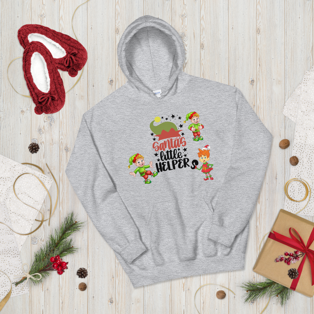 Santa’s Little Helpers Christmas Unisex Hoodie Sweatshirt, Merry Xmas Sweaters, Cute Christmas Hoodie Sweatshirt, Holiday Hoodie, Christmas Gift, Hooded Sweatshirt, Christmas Unisex Hoodie T-Shirt