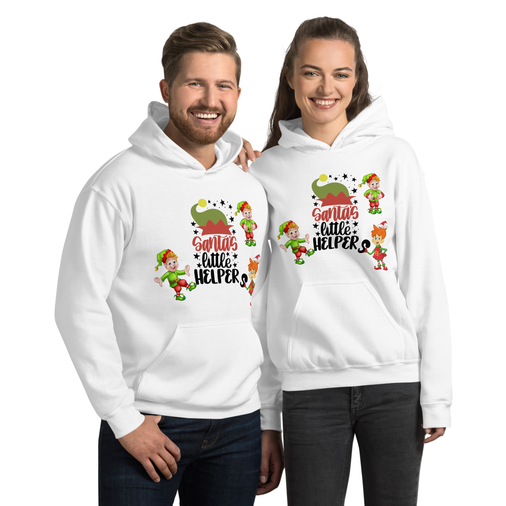 Santa’s Little Helpers Christmas Unisex Hoodie Sweatshirt, Merry Xmas Sweaters, Cute Christmas Hoodie Sweatshirt, Holiday Hoodie, Christmas Gift, Hooded Sweatshirt, Christmas Unisex Hoodie T-Shirt