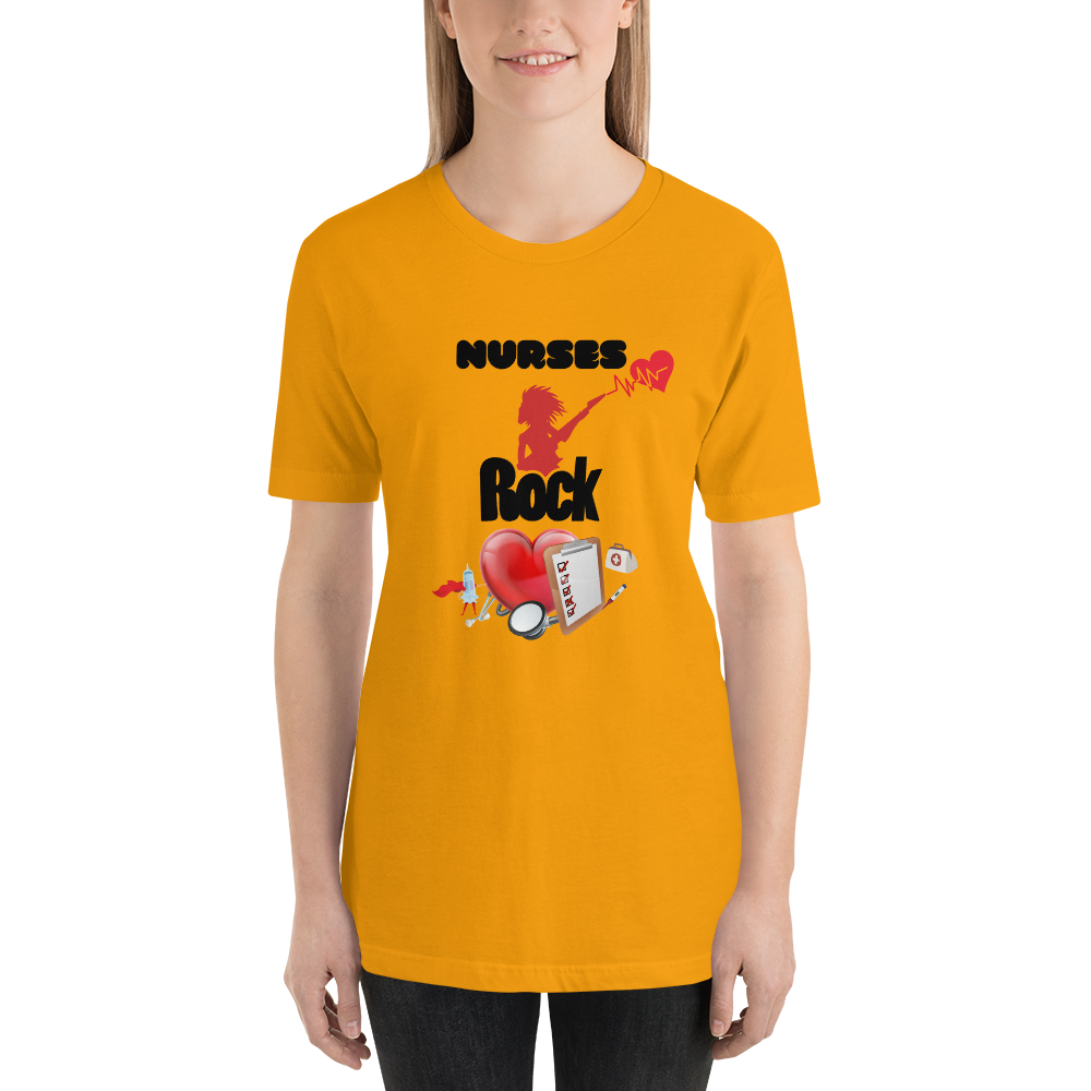 Nurses Rock Short-Sleeve Unisex T-Shirt