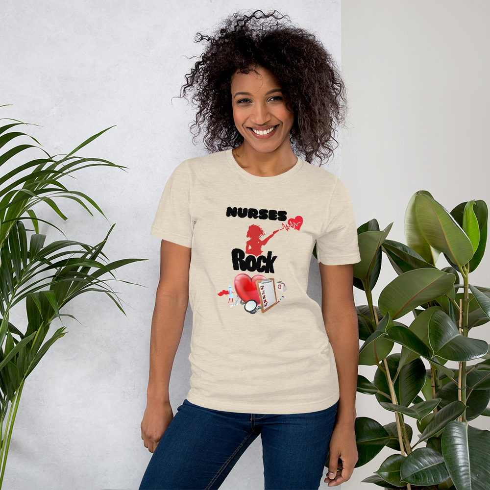 Nurses Rock Short-Sleeve Unisex T-Shirt