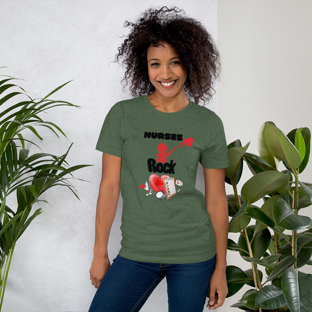 Nurses Rock Short-Sleeve Unisex T-Shirt