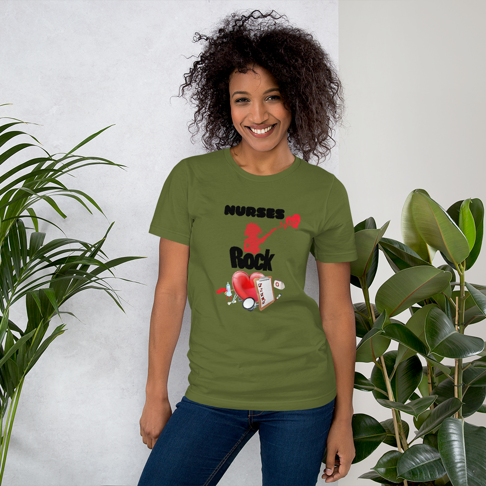 Nurses Rock Short-Sleeve Unisex T-Shirt