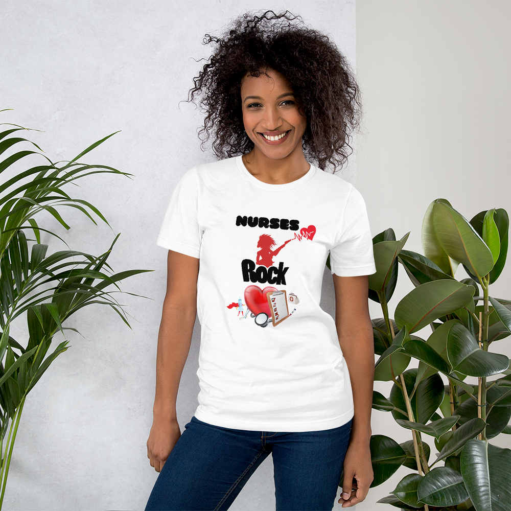 Nurses Rock Short-Sleeve Unisex T-Shirt
