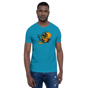 Halloween Creepy Haunted House Trick or Treat Short-Sleeve Unisex T-Shirt