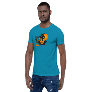 Halloween Creepy Haunted House Trick or Treat Short-Sleeve Unisex T-Shirt