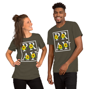 Pray Cross Short-Sleeve Unisex T-Shirt, Christian Shirt, Pray T-Shirt, Religious Shirt, Gift For Her, Gift For Mom, Mother's Day Gift, Grace Shirt, Casual Shirt, Modern Shirt