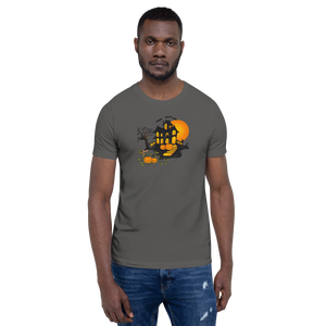 Halloween Creepy Haunted House Trick or Treat Short-Sleeve Unisex T-Shirt