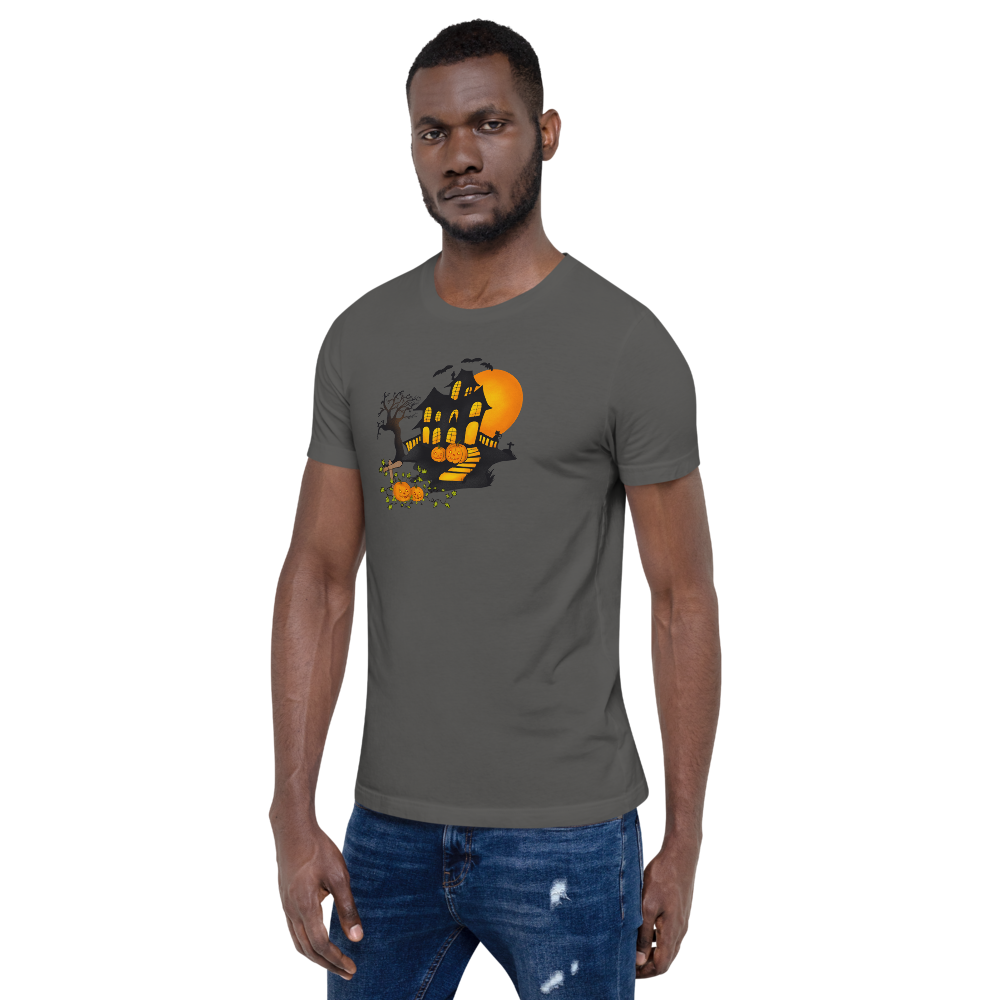 Halloween Creepy Haunted House Trick or Treat Short-Sleeve Unisex T-Shirt