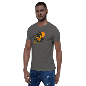 Halloween Creepy Haunted House Trick or Treat Short-Sleeve Unisex T-Shirt