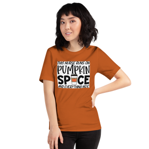This Nurse Runs on Pumpkin Spice and Everything Nice Short-Sleeve Unisex T-Shirt