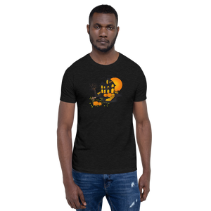 Halloween Creepy Haunted House Trick or Treat Short-Sleeve Unisex T-Shirt
