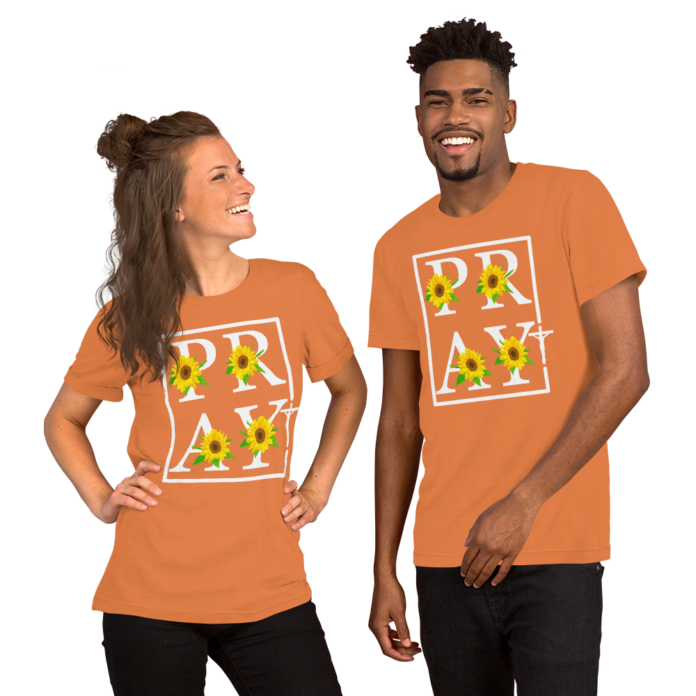 Pray Cross Short-Sleeve Unisex T-Shirt, Christian Shirt, Pray T-Shirt, Religious Shirt, Gift For Her, Gift For Mom, Mother's Day Gift, Grace Shirt, Casual Shirt, Modern Shirt