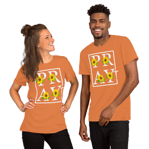Pray Cross Short-Sleeve Unisex T-Shirt, Christian Shirt, Pray T-Shirt, Religious Shirt, Gift For Her, Gift For Mom, Mother's Day Gift, Grace Shirt, Casual Shirt, Modern Shirt