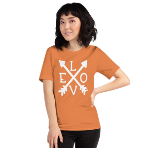 Love Arrow Valentine's Day Short-Sleeve Unisex T-Shirt- Cute Valentine's Shirt -Gift for Valentine’s Day -Unisex Ladies Tee-Mom Valentine's