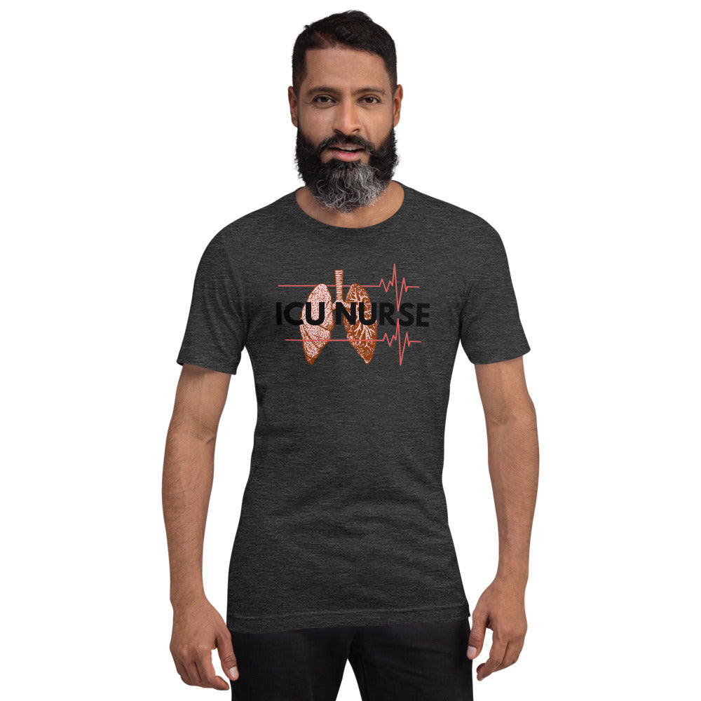 ICU Nurse T-Shirt-Intensive Care Unit- Gift for Nurses- Nursing Shirt- Nurse Life - Registered Nurse Appreciation- Short-Sleeve Unisex T-Shirt