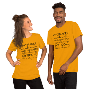 Way Maker| Miracle Worker| Promise Keeper| My God| Faith | Tee |Graphic Short-Sleeve Unisex T-Shirt