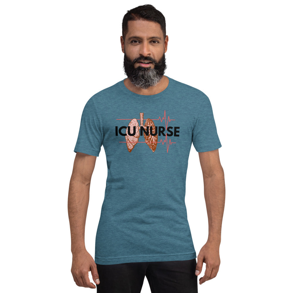 ICU Nurse T-Shirt-Intensive Care Unit- Gift for Nurses- Nursing Shirt- Nurse Life - Registered Nurse Appreciation- Short-Sleeve Unisex T-Shirt