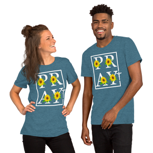 Pray Cross Short-Sleeve Unisex T-Shirt, Christian Shirt, Pray T-Shirt, Religious Shirt, Gift For Her, Gift For Mom, Mother's Day Gift, Grace Shirt, Casual Shirt, Modern Shirt