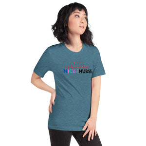 NICU Nurse Heartbeat Neonatal ICU Nurse T-shirt, Baby Nurse Tees, Newborn Nursery Nurse, Nursing Student Gift, Infant Care Specialist Short-Sleeve Unisex T-Shirt