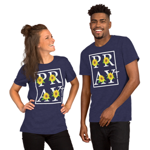 Pray Cross Short-Sleeve Unisex T-Shirt, Christian Shirt, Pray T-Shirt, Religious Shirt, Gift For Her, Gift For Mom, Mother's Day Gift, Grace Shirt, Casual Shirt, Modern Shirt
