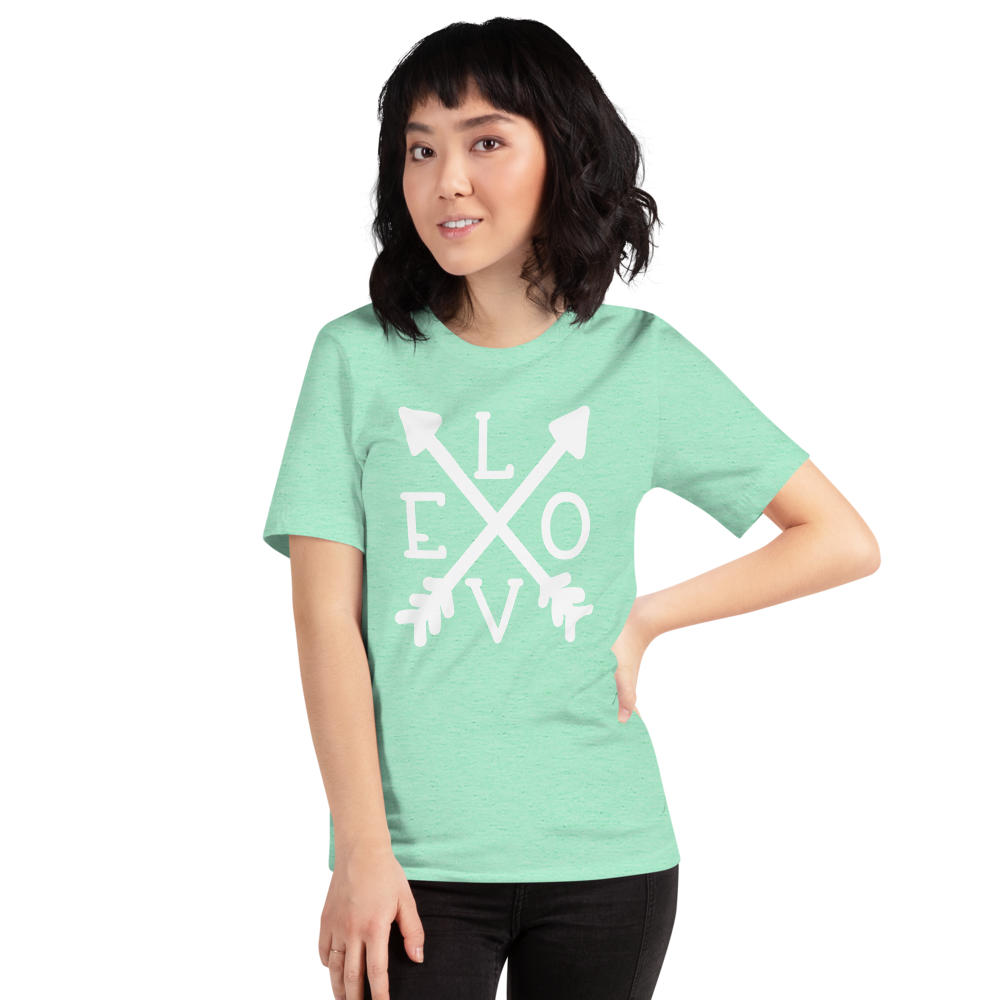 Love Arrow Valentine's Day Short-Sleeve Unisex T-Shirt- Cute Valentine's Shirt -Gift for Valentine’s Day -Unisex Ladies Tee-Mom Valentine's