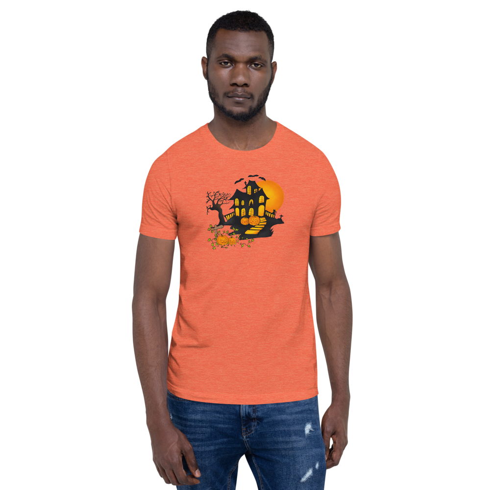 Halloween Creepy Haunted House Trick or Treat Short-Sleeve Unisex T-Shirt