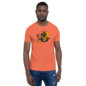 Halloween Creepy Haunted House Trick or Treat Short-Sleeve Unisex T-Shirt