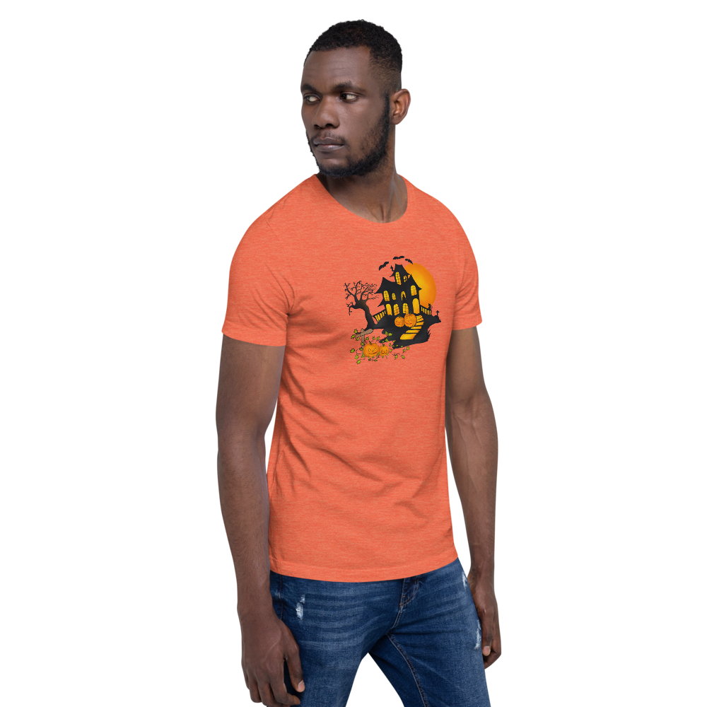 Halloween Creepy Haunted House Trick or Treat Short-Sleeve Unisex T-Shirt