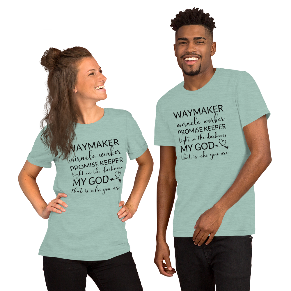 Way Maker| Miracle Worker| Promise Keeper| My God| Faith | Tee |Graphic Short-Sleeve Unisex T-Shirt
