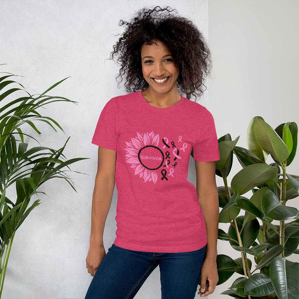 Breast Cancer Awareness| Breast Cancer Survivor| Pink Ribbon Breast Cancer Gifts Short-Sleeve Unisex T-Shirt