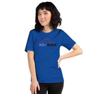 NICU Nurse Heartbeat Neonatal ICU Nurse T-shirt, Baby Nurse Tees, Newborn Nursery Nurse, Nursing Student Gift, Infant Care Specialist Short-Sleeve Unisex T-Shirt