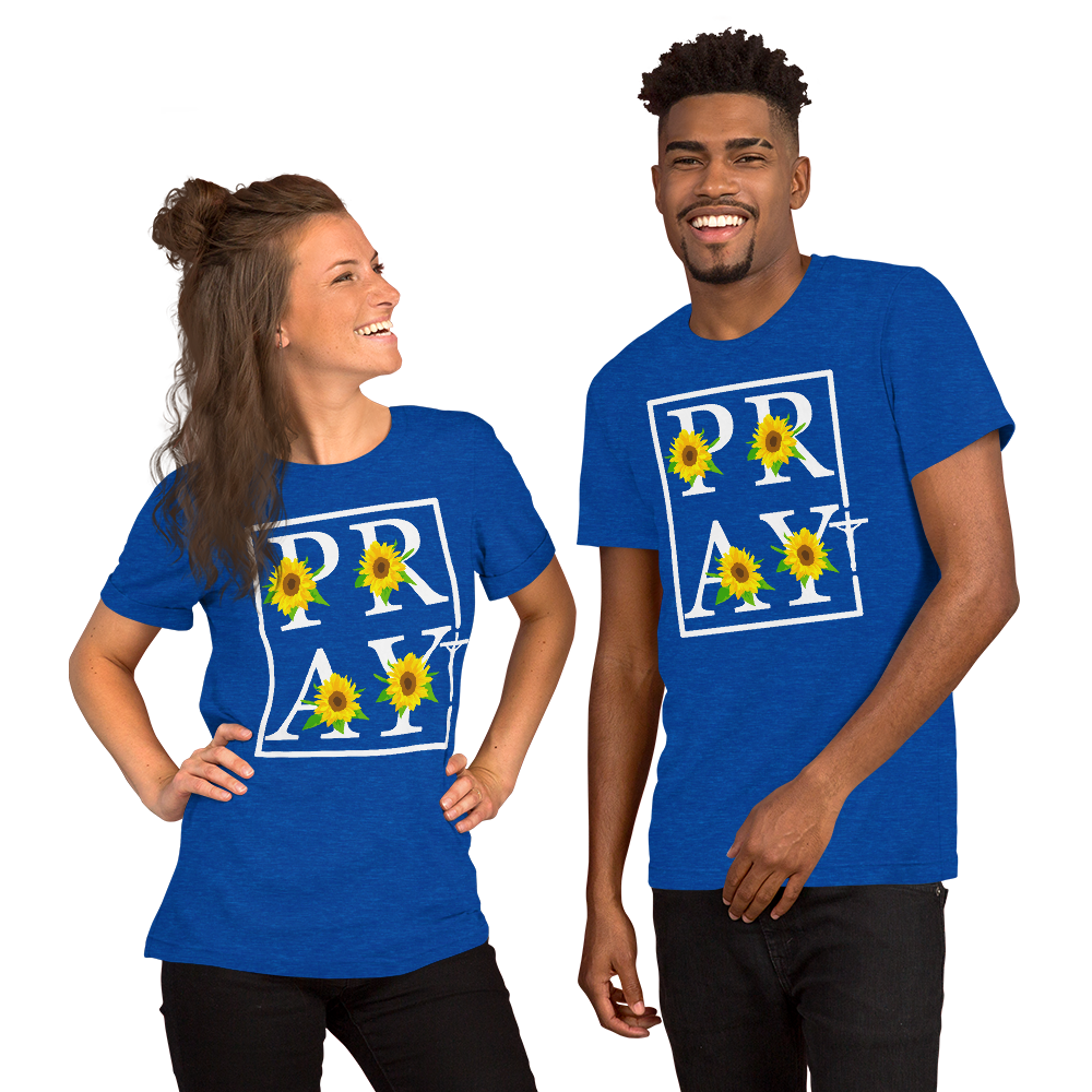 Pray Cross Short-Sleeve Unisex T-Shirt, Christian Shirt, Pray T-Shirt, Religious Shirt, Gift For Her, Gift For Mom, Mother's Day Gift, Grace Shirt, Casual Shirt, Modern Shirt